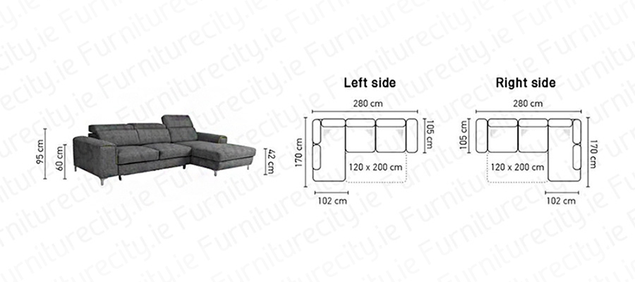 Sofa bed GENOA MINI by Furniturecity.ie