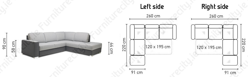 Sofa Bed CHANTAL ORIGINAL - Choose Side