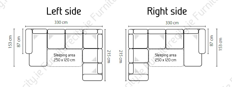 Sofa bed BORELLO U by Furniturecity.ie