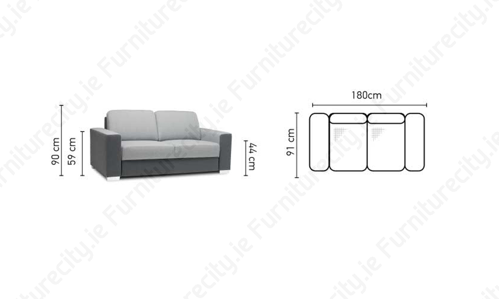 Sofa CHANTEL 2 SEATER by Furniturecity.ie