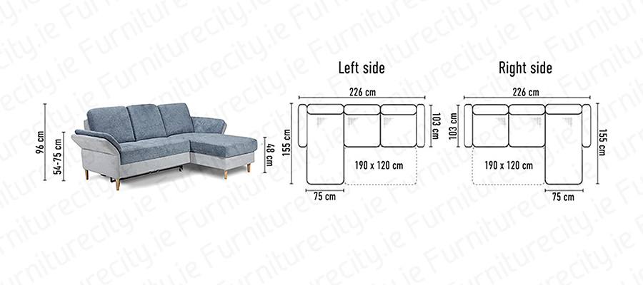 Sofa bed SOLE MINI by Furniturecity.ie