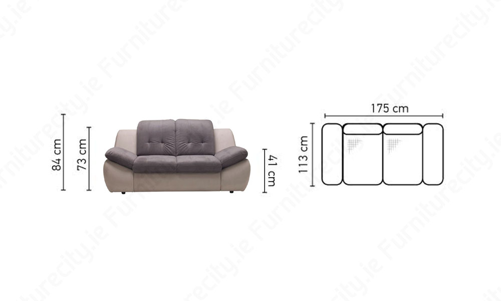 Sofa MOLLY 2 Seater by Furniturecity.ie