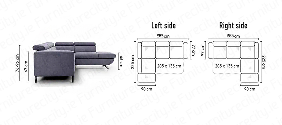 Sofa bed ARETHA by Furniturecity.ie