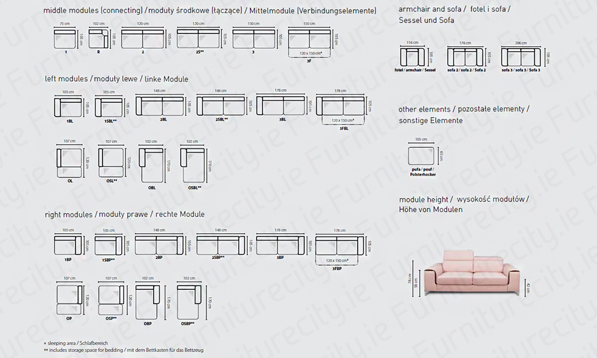 Build your own sofa - Furniturecity.ie
