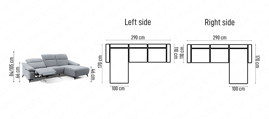 Recliner GABBY MINI 1 by Furniturecity.ie