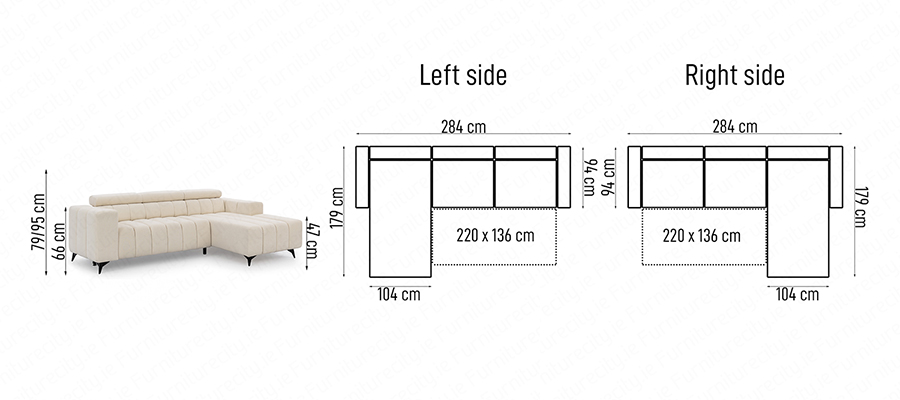 Sofa bed GUSTO MINI by Furniturecity.ie