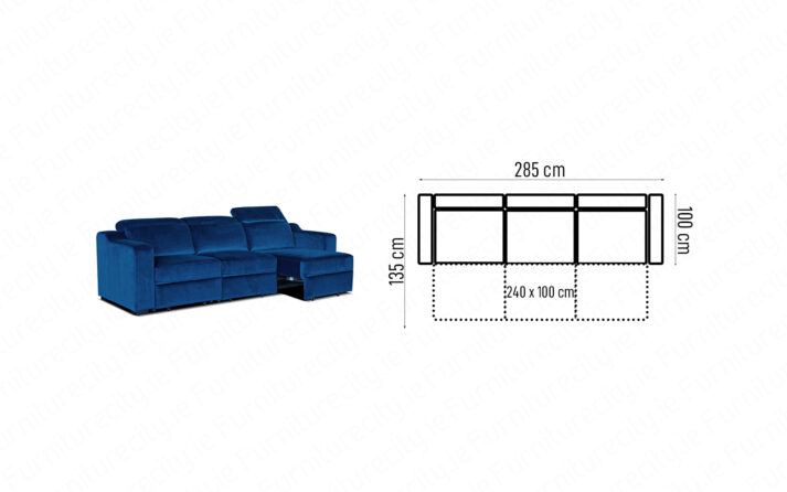 Sofa MILANO 3 ELECTRIC by Furniturecity.ie