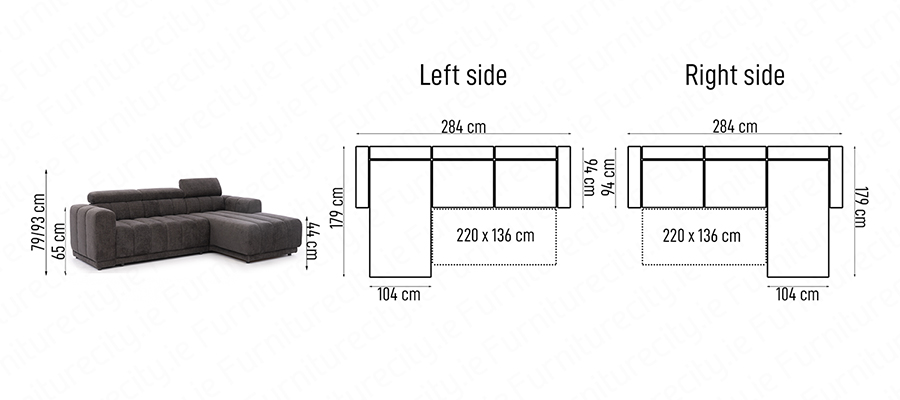 Sofa bed AUSTIN MINI by Furniturecity.ie