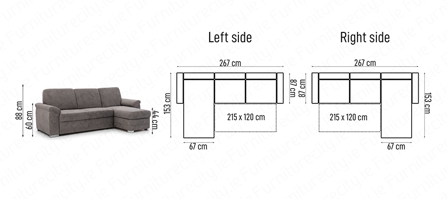 Sofa bed BORELLO MINI by Furniturecity.ie