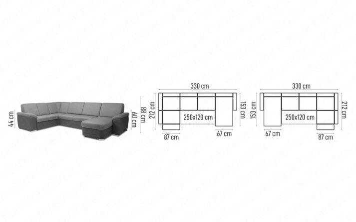 Sofa bed BORELLO U-SHAPE by Furniturecity.ie