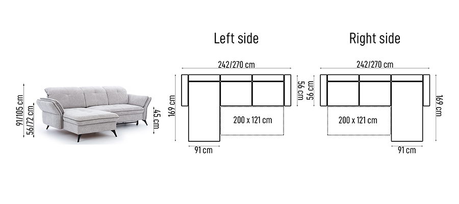 Sofa bed MAXIMO MINI by Furniturecity.ie